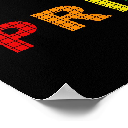 Poster Signe de texte LGBT pride (Coin)