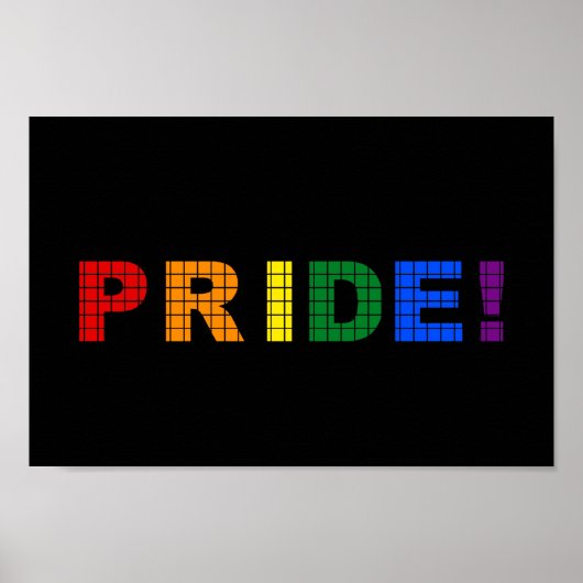 Poster Signe de texte LGBT pride (Devant)