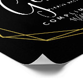 Poster Signe de toilettes - articles de toilette cristal  (Coin)