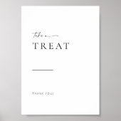 Poster Signe de traitement Chic + Simple Moderne Script M (Devant)