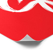 Poster Signe de vente 10%, 18x24 vente rouge (Coin)