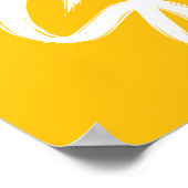 Poster Signe de vente 20%, 18x24 Jaune (Coin)