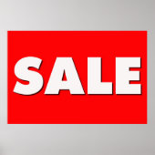 Poster Signe de vente à grande échelle (Devant)