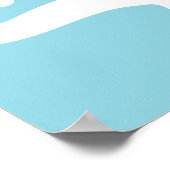 Poster Signe de vente bleu, 18x24 Saison Printemps Saison (Coin)