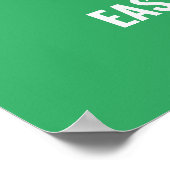 Poster Signe de vente de Pâques, Personnaliser votre text (Coin)