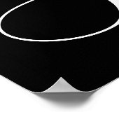 Poster Signe de vente du vendredi noir, 20% de réduction  (Coin)