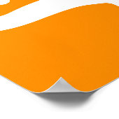 Poster Signe de vente orange, 18x24 Printemps été Saison  (Coin)