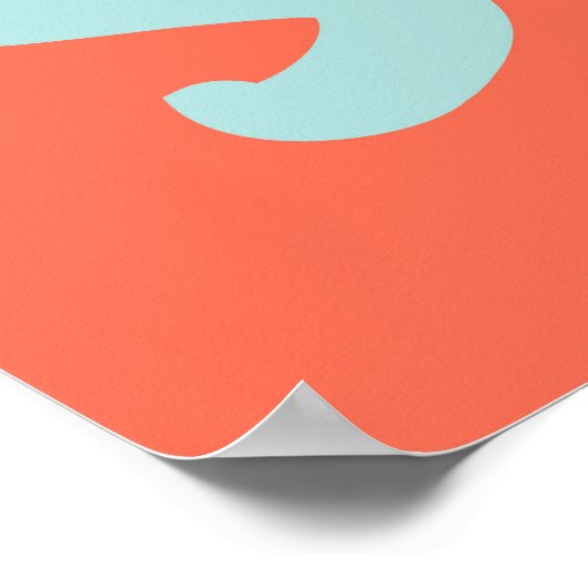 Poster Signe de vente orange, Signe de vente d'automne, V (Coin)