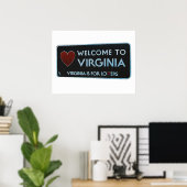 Poster SIGNE DE Virginie Bienvenue (Bureau à domicile)