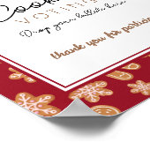 Poster Signe de vote Noël Cookie Exchange Party (Coin)