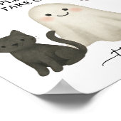 Poster SIGNE DES Baby showers D'Halloween (Coin)