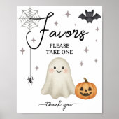 Poster SIGNE DES Baby showers D'Halloween (Devant)