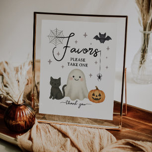 Poster SIGNE DES Baby showers D'Halloween