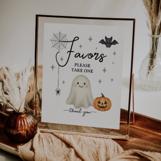 Poster SIGNE DES Baby showers D'Halloween