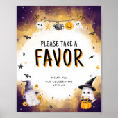 Poster SIGNE DES Baby showers D'Halloween (Devant)