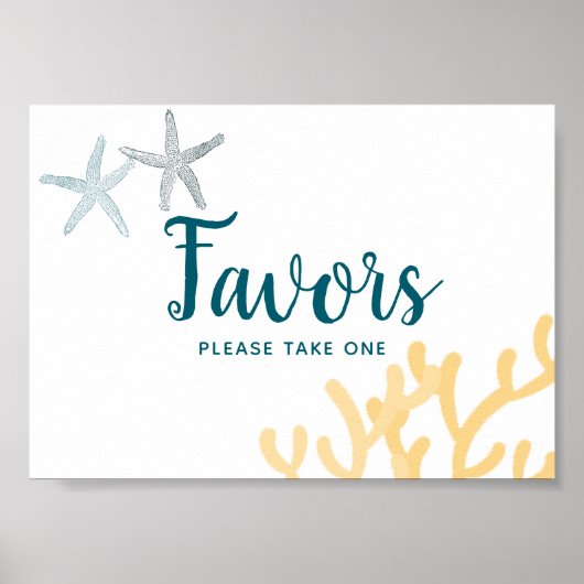 Poster Signe des Baby showers préférés sur le thème de l' (Devant)