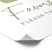 Poster SIGNE DES FAÇONS DE Baby shower DE Pêche (Coin)