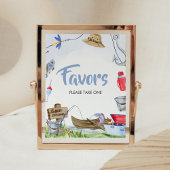 Poster SIGNE DES FAÇONS DE Baby shower DE Pêche