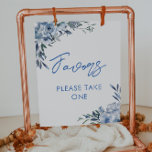 Poster Signe des faveurs de la Fête des mariées florale<br><div class="desc">Signe des faveurs de la Fête des mariées florale</div>