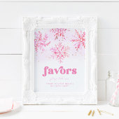 Poster Signe des faveurs d'hiver | Signes d'anniversaire