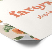 Poster Signe des faveurs du parti fleur sauvage (Coin)