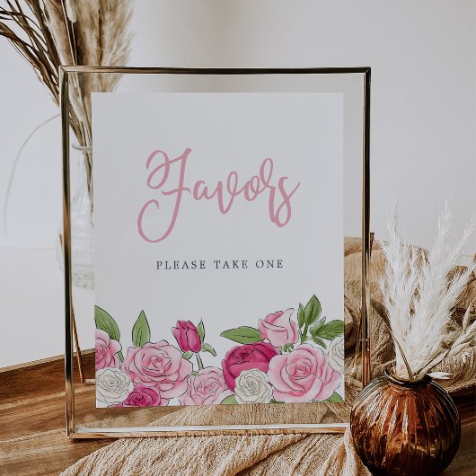 Poster SIGNE DES FEMMES DE JARDIN Rosé