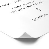 Poster SIGNE DES FÊTES DE Mariage EVERLEIGH (Coin)