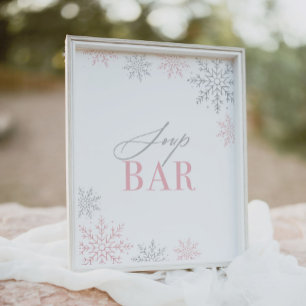 Poster SIGNE D'Hiver Parties scintillant Onederland