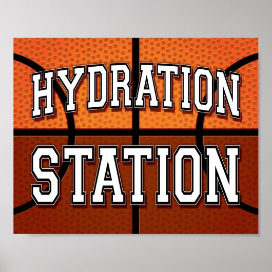 Poster SIGNE D'HYDRATION DE Basketball Party (Devant)