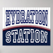 Poster SIGNE D'HYDRATION DE LA Fête De Baseball (Devant)
