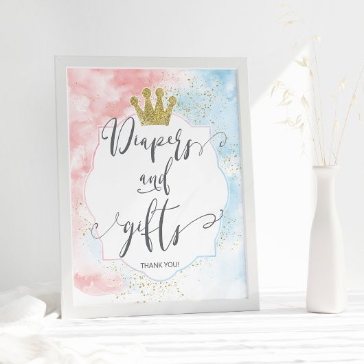 Poster Signe "Diapeurs et cadeaux", Révélation de genre b