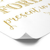 Poster Signe d'impression de mariage en or en souvenir af (Coin)