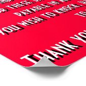 Poster Signe d'invitation (Coin)