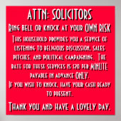 Poster Signe d'invitation (Devant)