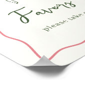 Poster Signe Dolce Vita Italienne Fête des mariées Faveur (Coin)