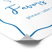 Poster Signe Dolce Vita Italienne Fête des mariées Faveur (Coin)