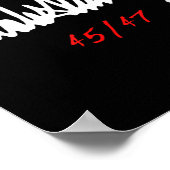 Poster Signé Donald Trump 45_47 (Coin)