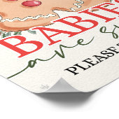 Poster Signe doux pour les bébés de Noël d'hiver (Coin)