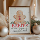 Poster Signe doux pour les bébés de Noël d'hiver