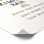 Poster signe du baby shower de la soirée du bar mimosa (Coin)