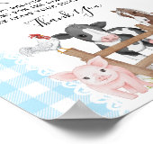 Poster SIGNE DU Baby shower DE LA TERRE PAYANTE Déchets (Coin)