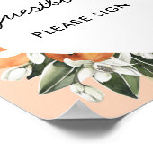 Poster Signe du Baby shower Little Cutie (Coin)