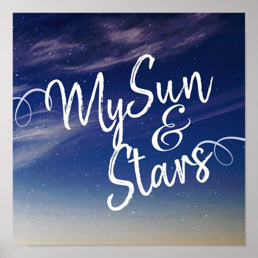 Poster Signe du fauteuil My Sun & Stars (Devant)