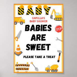Poster SIGNE DU GROUPE DE CONSTRUCTION, SIGNE Baby shower