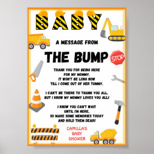 Poster SIGNE DU GROUPE DE CONSTRUCTION, SIGNE Baby shower