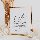 Poster SIGNE DU GUIDE DU Mariage DU Puzzle STELLA