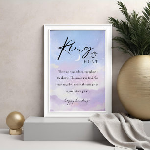 Poster Signe du jeu de Fête des mariées de chasse sur nua