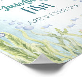 Poster SIGNE DU JEU DE POISSONS Gummy Sous Le Baby shower (Coin)