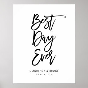 Poster Signe du jour le plus mariage