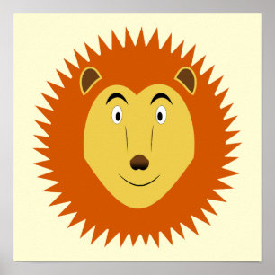 Poster Signe du Lion Anniversaire Lion